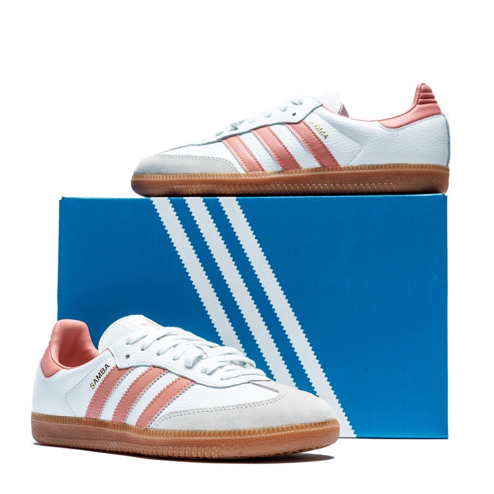 adidas Samba OG White Wonder Clay Pink - Picture 9 of 14